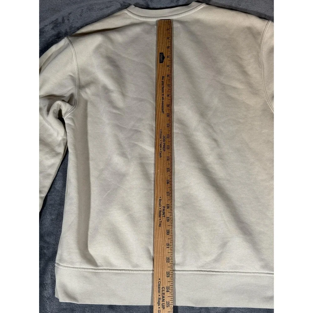 Jordan Sweatshirt Mens Small Tan Plaid Logo Crewneck Pullover Jumpman Fleece